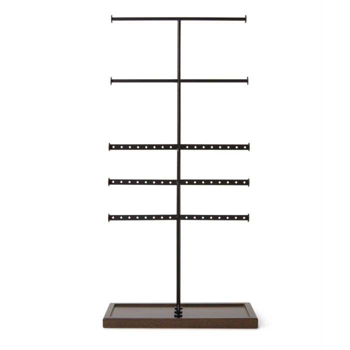 Umbra - Trigem 5 Jewellery Stand - Black/Walnut